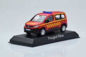Peugeot Rifter Sapeurs Pompiers Punainen Norev 1:43 479071 Metalli — kuva 2 / 4