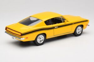 Plymouth Barracuda Keltainen Road Legends 1:18 92178 Metalli — kuva 3 / 8