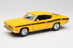 Plymouth Barracuda Keltainen Road Legends 1:18 92178 Metalli