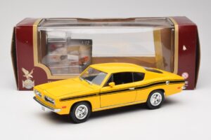 Plymouth Barracuda Keltainen Road Legends 1:18 92178 Metalli — kuva 8 / 8