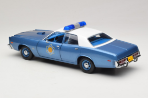 Plymouth Fury Police Pursuit Smokey and the Bandit GreenLight 1:18 19044 Metalli — kuva 7 / 8