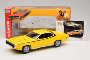 Plymouth Satellite Daisy Dukes of Hazzard Auto World 1:18 AWSS105/06 Metalli — kuva 8 / 8