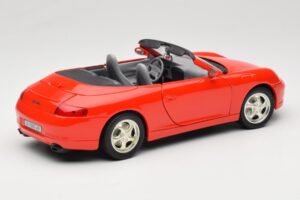 Porsche 911 996 Cabriolet Punainen Mira 1:18 6930 Metalli — kuva 3 / 8