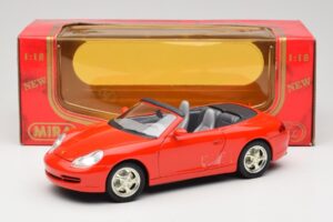 Porsche 911 996 Cabriolet Punainen Mira 1:18 6930 Metalli — kuva 8 / 8