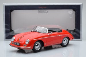 Porsche 356 Speedster Punainen Norev 1:18 187461 Metalli — kuva 6 / 6