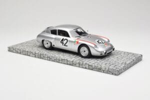 Porsche 356B 1600 GS Carrera GTL Abarth #42 H. Herrmann / H. Linge Targa Florio 1962 Minichamps 1:18 107626842 Hartsi — kuva 4 / 6