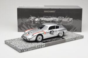Porsche 356B 1600 GS Carrera GTL Abarth #42 H. Herrmann / H. Linge Targa Florio 1962 Minichamps 1:18 107626842 Hartsi — kuva 6 / 6