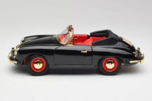 Porsche 356B Cabriolet Musta Bburago 1:18 3031D Metalli — kuva 4 / 8