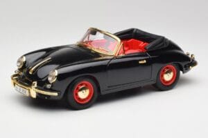 Porsche 356B Cabriolet Musta Bburago 1:18 3031D Metalli