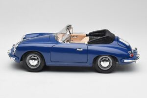 Porsche 356B Avoauto Sininen Bburago 1:18 3051 Metalli — kuva 4 / 8