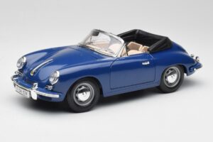 Porsche 356B Avoauto Sininen Bburago 1:18 3051 Metalli
