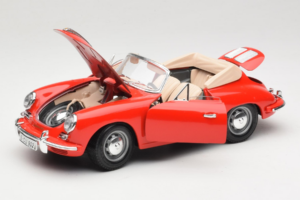 Porsche 356B Avoauto Punainen Tchibo 1:18 45703 Metalli — kuva 2 / 8