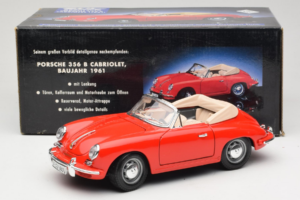 Porsche 356B Avoauto Punainen Tchibo 1:18 45703 Metalli — kuva 8 / 8