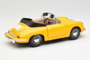 Porsche 356B Avoauto Keltainen Bburago 1:18 3031 Metalli — kuva 3 / 8