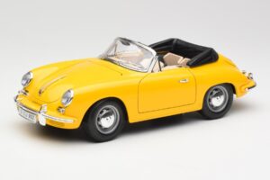 Porsche 356B Avoauto Keltainen Bburago 1:18 3031 Metalli
