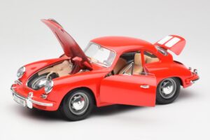 Porsche 356B Punainen Bburago 1:18 3021 Metalli — kuva 2 / 8