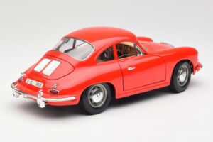 Porsche 356B Punainen Bburago 1:18 3021 Metalli — kuva 3 / 8