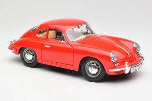 Porsche 356B Punainen Bburago 1:18 3021 Metalli — kuva 6 / 8