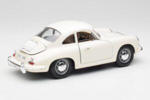 Porsche 356B Valkoinen Bburago 1:18 3021-M3 Metalli — kuva 3 / 8