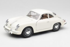 Porsche 356B Valkoinen Bburago 1:18 3021-M3 Metalli