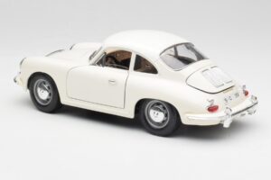 Porsche 356B Valkoinen Bburago 1:18 3021-M3 Metalli — kuva 7 / 8