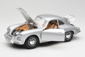 Porsche 356B Hopea & Ruskea Sisusta Bburago 1:18 3021-M2 Metalli — kuva 2 / 8