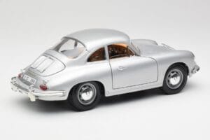 Porsche 356B Hopea & Ruskea Sisusta Bburago 1:18 3021-M2 Metalli — kuva 3 / 8