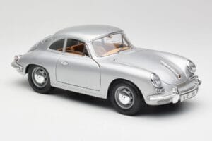 Porsche 356B Hopea & Ruskea Sisusta Bburago 1:18 3021-M2 Metalli — kuva 6 / 8