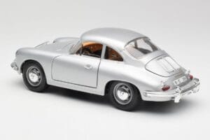 Porsche 356B Hopea & Ruskea Sisusta Bburago 1:18 3021-M2 Metalli — kuva 7 / 8