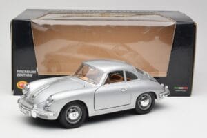 Porsche 356B Hopea & Ruskea Sisusta Bburago 1:18 3021-M2 Metalli — kuva 8 / 8