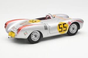 Porsche 550-1500 RS Spyder #55 H. Herrmann Carrera Panamericana 1954 AUTOart 1:18 85470 Metalli — kuva 3 / 8
