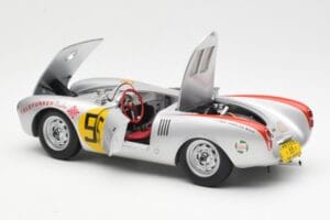 Porsche 550-1500 RS Spyder #55 H. Herrmann Carrera Panamericana 1954 AUTOart 1:18 85470 Metalli — kuva 5 / 8