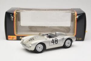 Porsche 550A Spyder #48 Sports Prototype 1955 Maisto 1:18 50341 Metalli — kuva 8 / 8