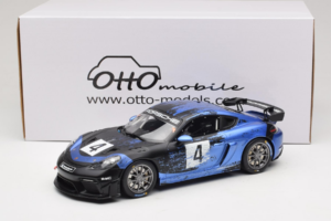 Porsche 718 Cayman GT4 RS Clubsport Musta Sininen Otto 1:18 OT469 Hartsi — kuva 6 / 6