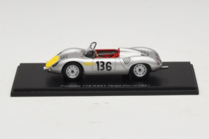 Porsche 718 RS 61 #136 S. Moss / G. Hill Porsche KG Targa Florio 1961 Spark 1:43 S4149 Hartsi