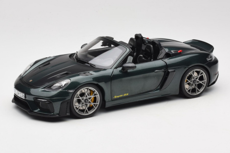 Porsche 718 Spyder RS Weissach Pack Forest Green Norev 1:18 187272 Metalli