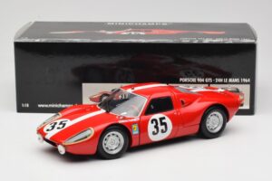 Porsche 904 GTS #35 H. Muller 24 Hours of Le Mans 1964 Minichamps 1:18 180646735 Metalli — kuva 8 / 8