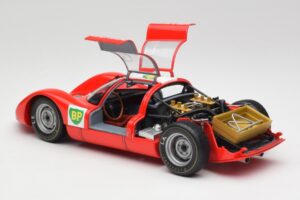 Porsche 906E BP World Record Runs Monza 1967 Minichamps 1:18 100676100 Metalli — kuva 5 / 8