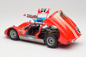 Porsche 906K #49 R. Vogele / J. Siffert 12 Hours of Sebring 1966 Minichamps 1:18 100666149 Metalli — kuva 5 / 8