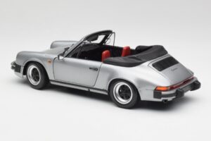 Porsche 911 930 Carrera 3.2 Cabriolet Harmaa Metallic Minichamps 1:18 100063034 Metalli — kuva 7 / 8