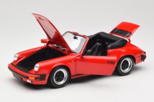 Porsche 911 930 Carrera 3.2 Cabriolet Guards Red Minichamps 1:18 110063030 Metalli — kuva 2 / 8