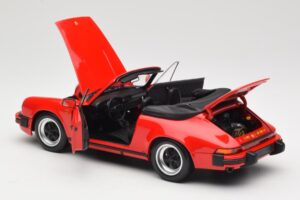 Porsche 911 930 Carrera 3.2 Cabriolet Guards Red Minichamps 1:18 110063030 Metalli — kuva 5 / 8