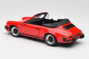 Porsche 911 930 Carrera 3.2 Cabriolet Guards Red Minichamps 1:18 110063030 Metalli — kuva 7 / 8