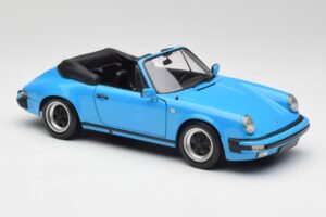 Porsche 911 930 Carrera Cabriolet Sininen Minichamps 1:18 100063032 Metalli — kuva 6 / 8