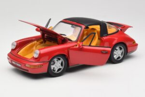 Porsche 911 964 Carrera 2 Targa Punainen Anson 1:18 30305-W Metalli — kuva 2 / 8