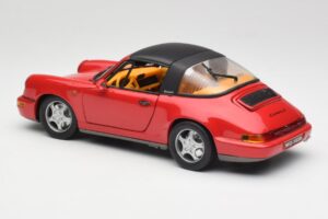 Porsche 911 964 Carrera 2 Targa Punainen Anson 1:18 30305-W Metalli — kuva 7 / 8