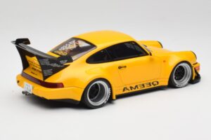 Porsche 911 964 RWB Keema Yellow GT Spirit 1:18 GT492 Hartsi — kuva 2 / 6