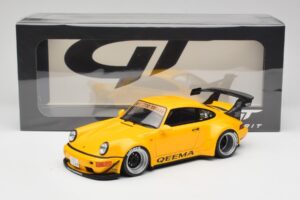 Porsche 911 964 RWB Keema Yellow GT Spirit 1:18 GT492 Hartsi — kuva 6 / 6