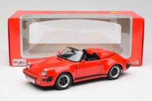 Porsche 911 964 Speedster Punainen Maisto 1:18 37800-M2 Metalli — kuva 8 / 8
