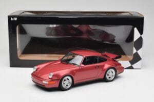 Porsche 911 964 Turbo Punainen Minichamps 1:18 155069102 Metalli — kuva 6 / 6